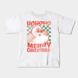 Cool Retro Santa Vintage Style Christmas Kids T-Shirt